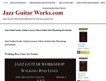 Tablet Screenshot of jazzguitarworks.com